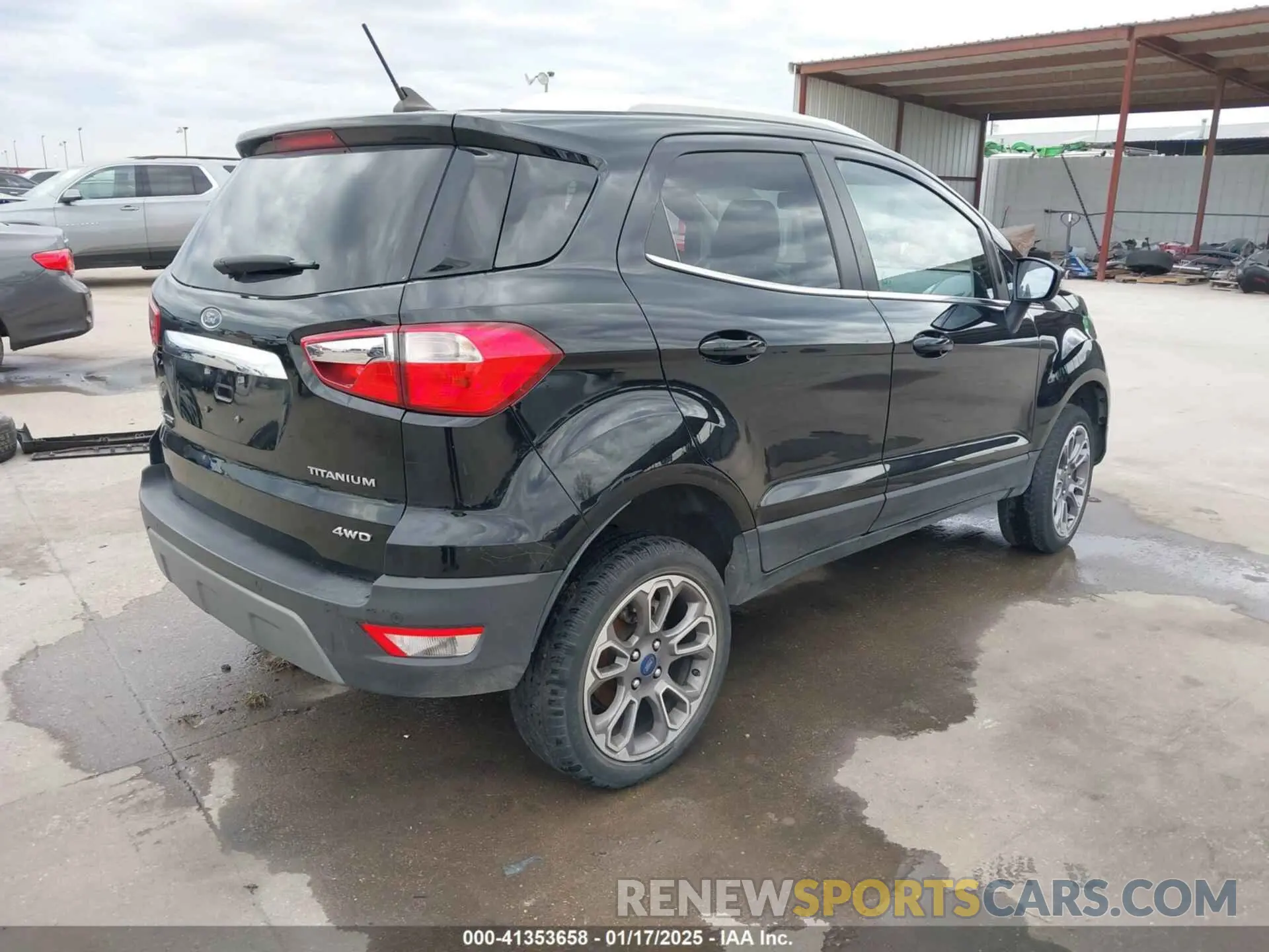 4 fotografías del automóvil dañado MAJ6S3KL8MC425750 FORD ECOSPORT 2021
