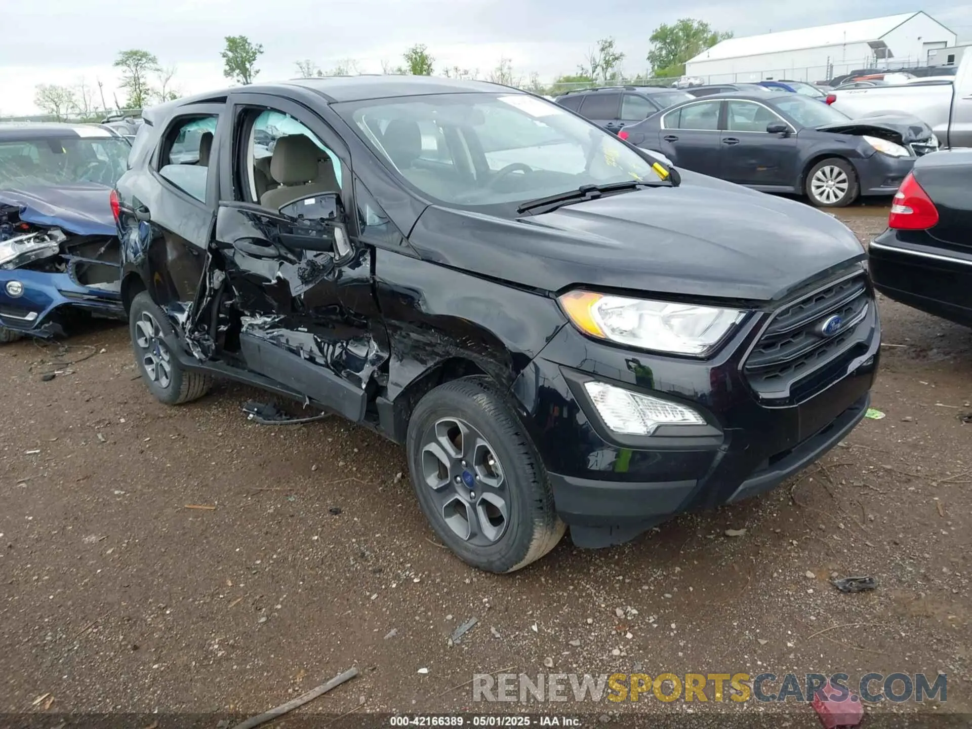 1 fotografías del automóvil dañado MAJ6S3FL3NC464015 FORD ECOSPORT 2022