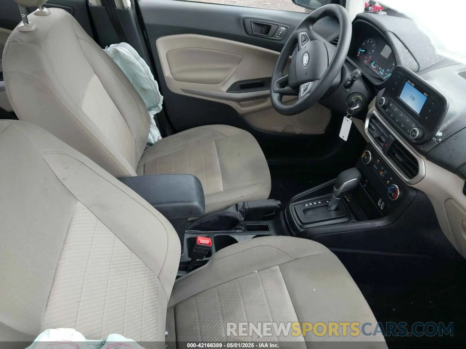 5 fotografías del automóvil dañado MAJ6S3FL3NC464015 FORD ECOSPORT 2022