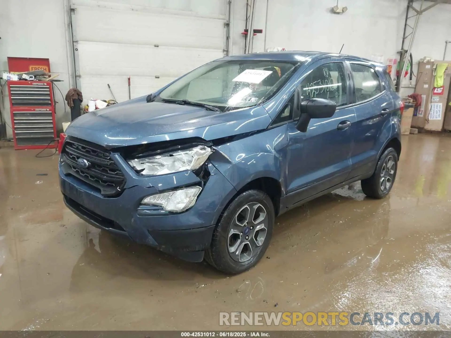 2 fotografías del automóvil dañado MAJ6S3FL3NC475001 FORD ECOSPORT 2022