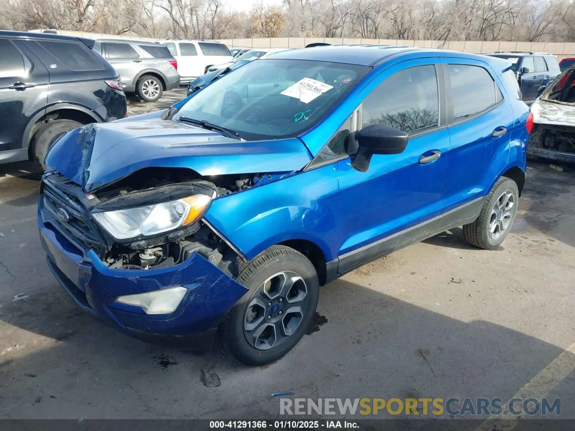 2 fotografías del automóvil dañado MAJ6S3FL4NC461673 FORD ECOSPORT 2022