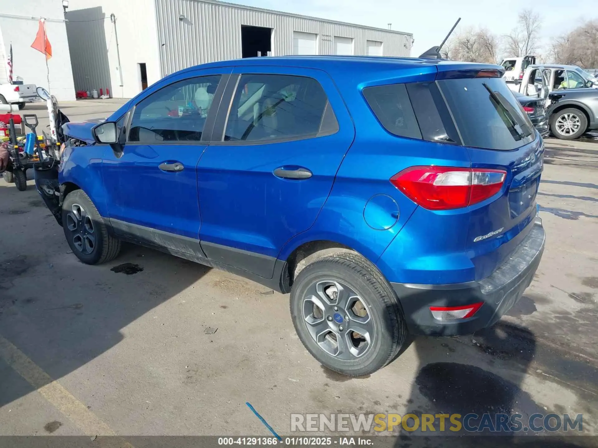 3 fotografías del automóvil dañado MAJ6S3FL4NC461673 FORD ECOSPORT 2022