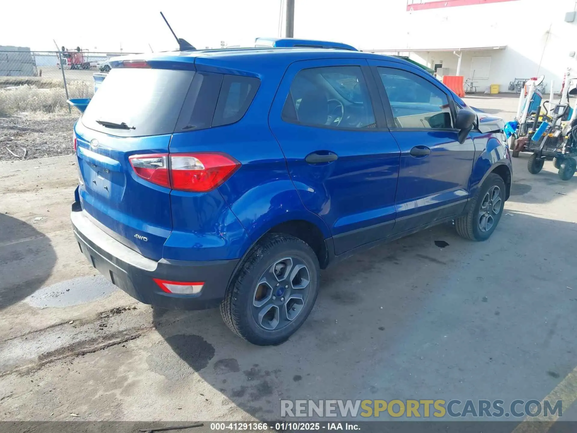4 fotografías del automóvil dañado MAJ6S3FL4NC461673 FORD ECOSPORT 2022