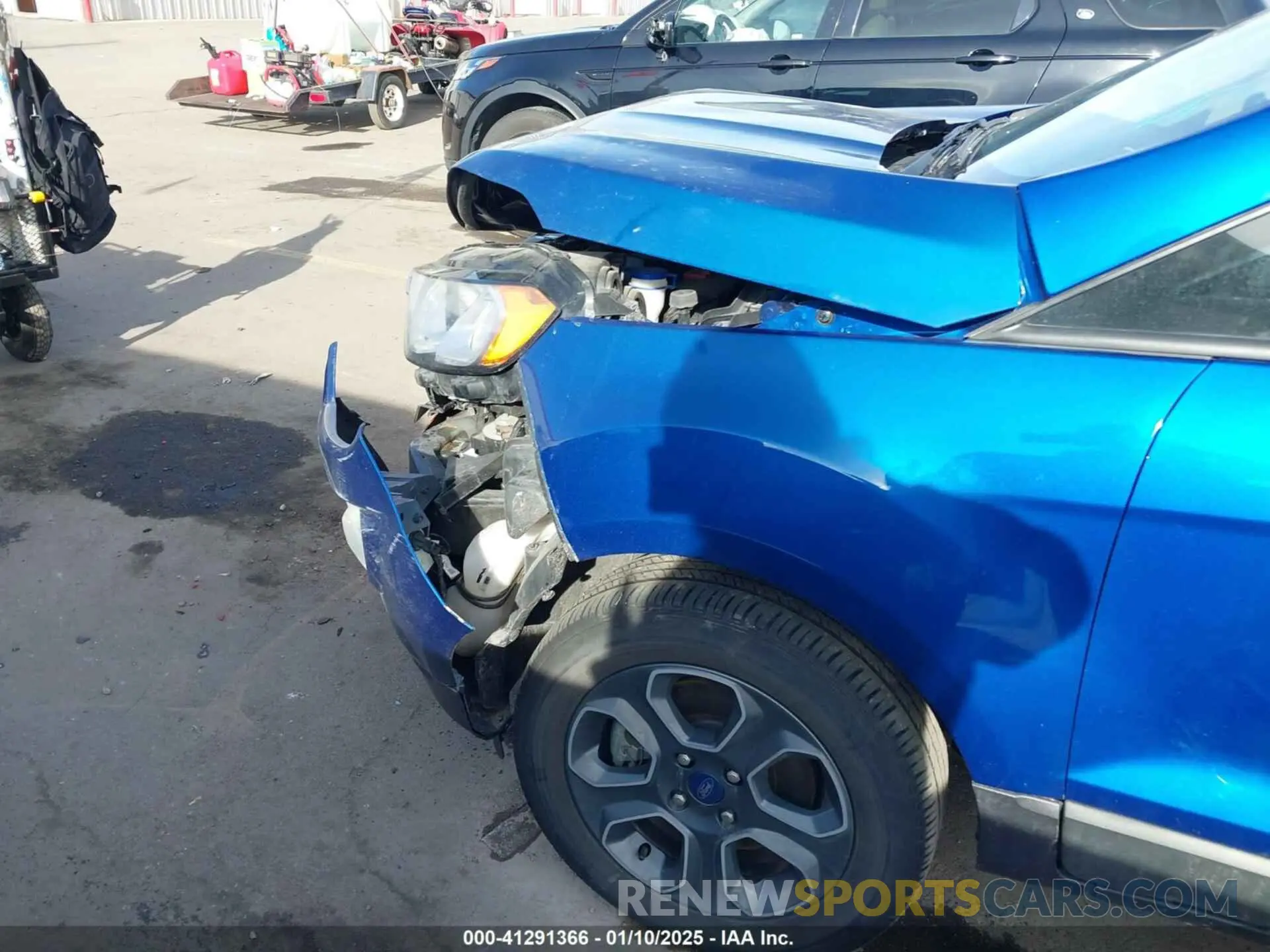 6 fotografías del automóvil dañado MAJ6S3FL4NC461673 FORD ECOSPORT 2022