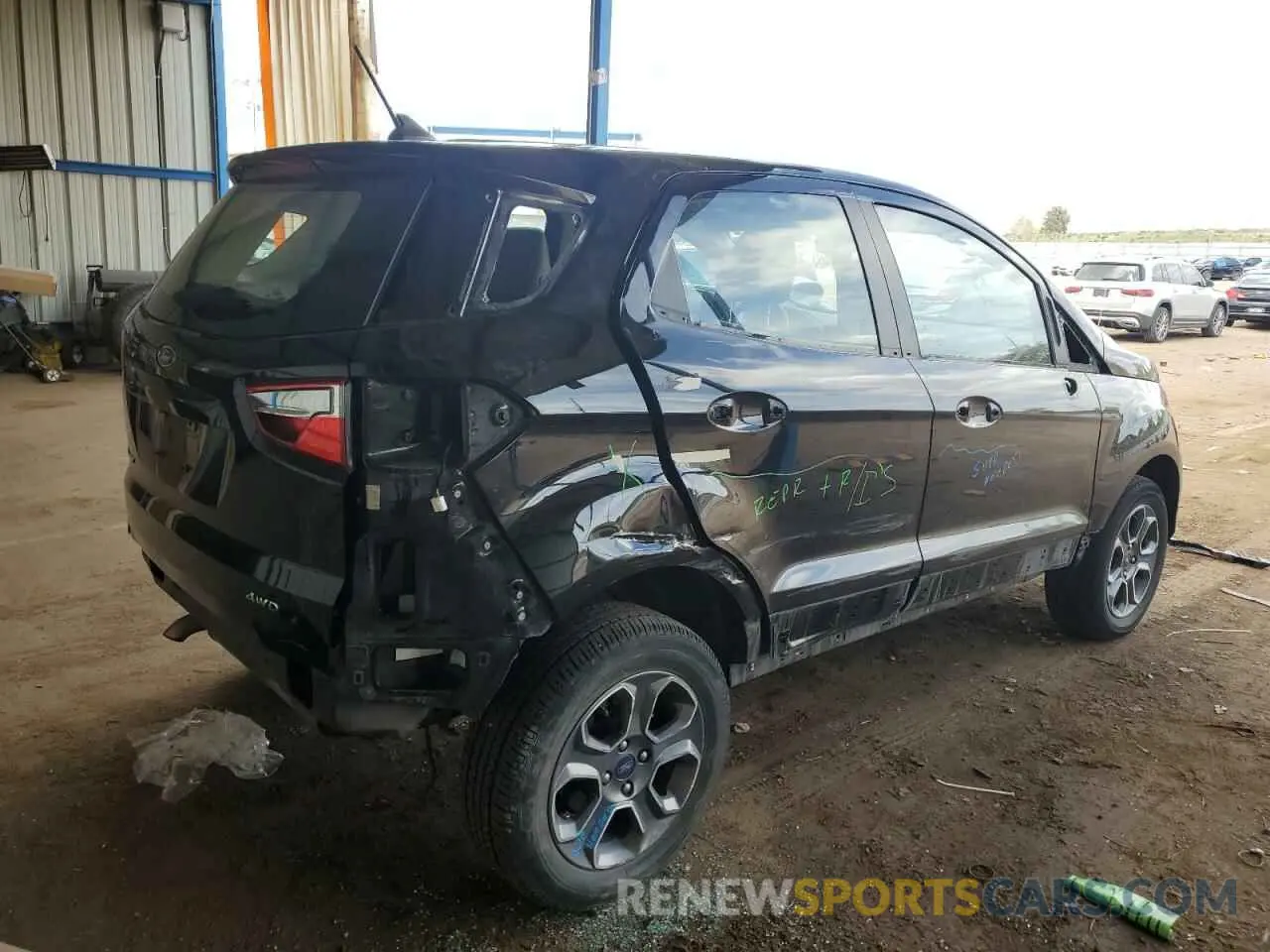 3 fotografías del automóvil dañado MAJ6S3FL4NC464783 FORD ECOSPORT 2022