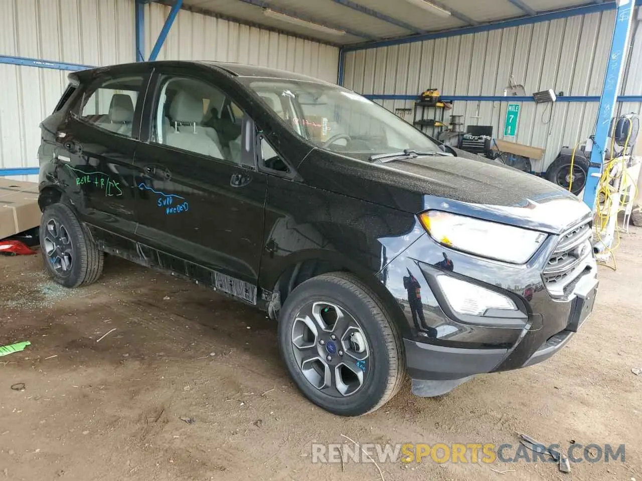4 fotografías del automóvil dañado MAJ6S3FL4NC464783 FORD ECOSPORT 2022