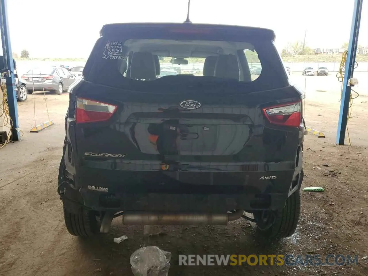 6 fotografías del automóvil dañado MAJ6S3FL4NC464783 FORD ECOSPORT 2022