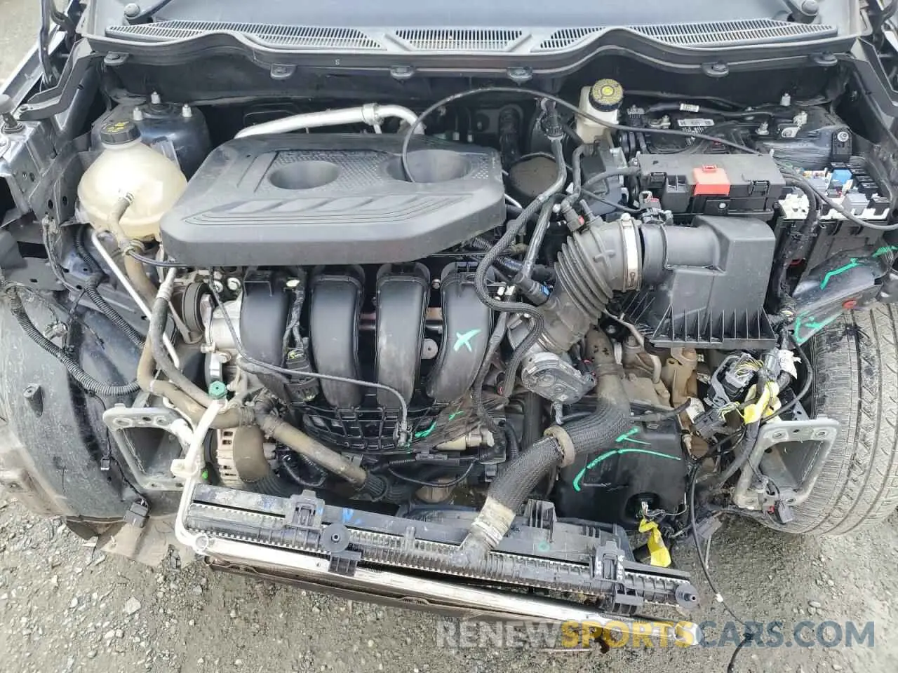 12 fotografías del automóvil dañado MAJ6S3FL4NC465299 FORD ECOSPORT 2022