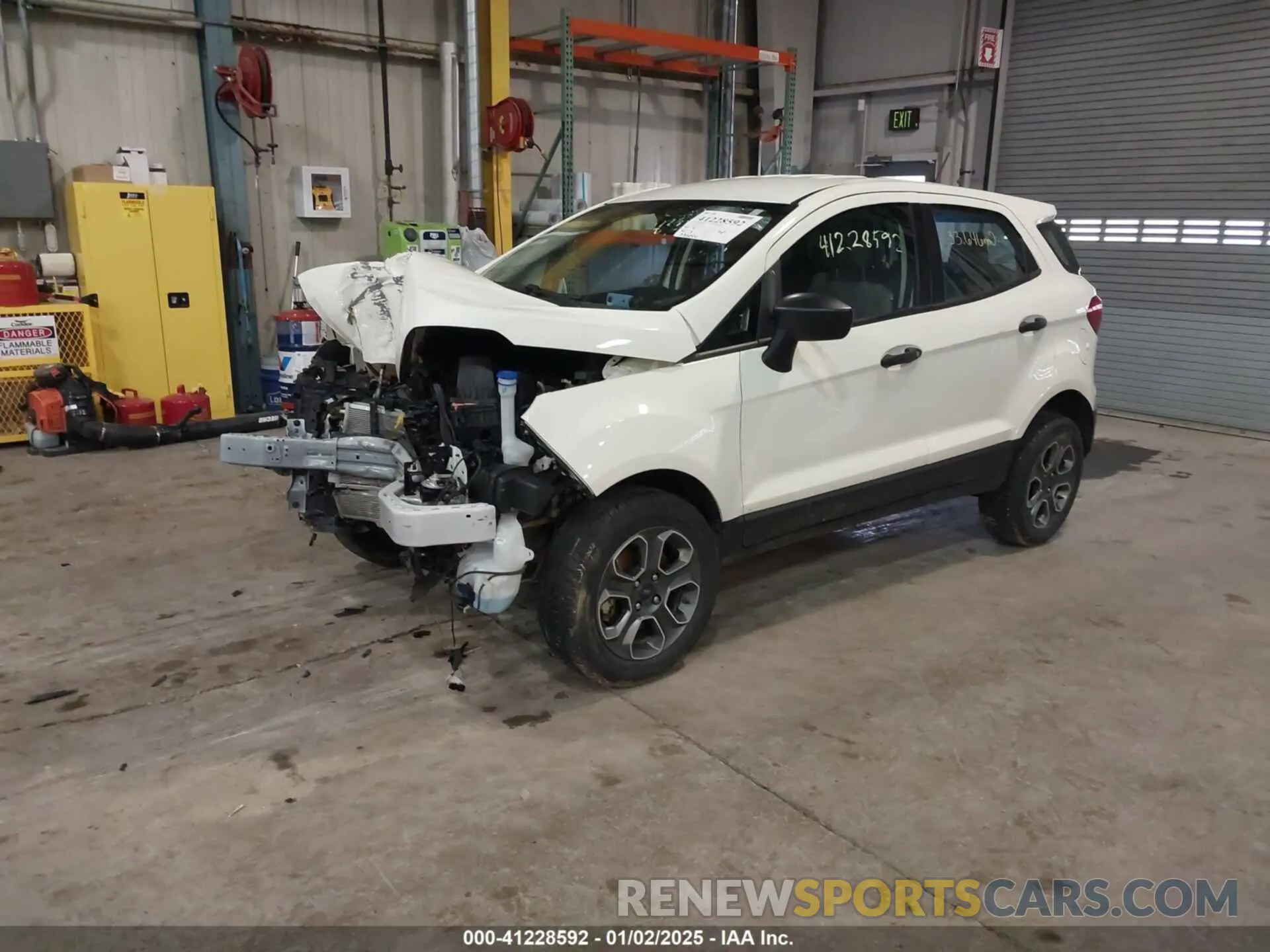 2 fotografías del automóvil dañado MAJ6S3FL6NC473596 FORD ECOSPORT 2022