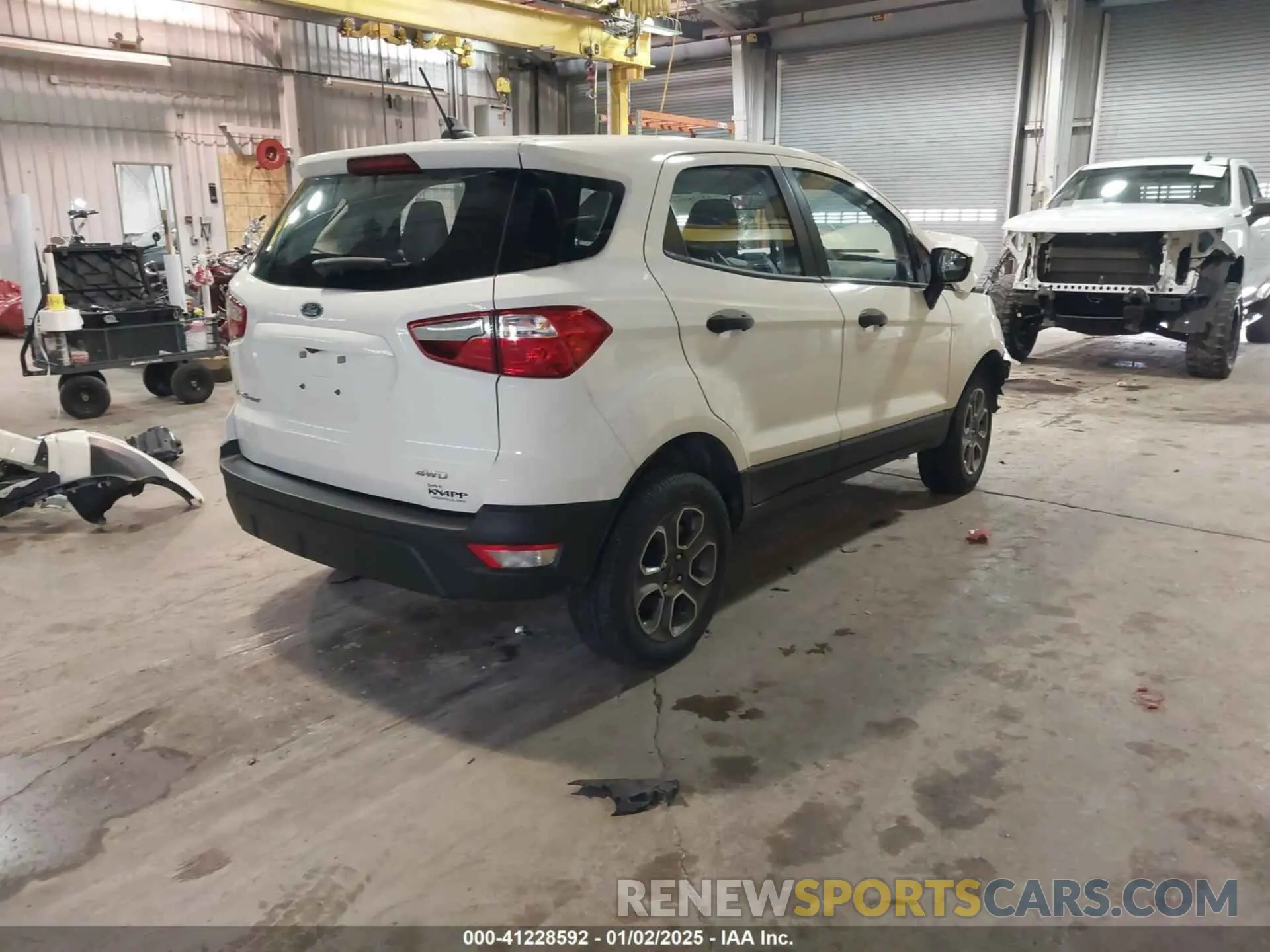 4 fotografías del automóvil dañado MAJ6S3FL6NC473596 FORD ECOSPORT 2022