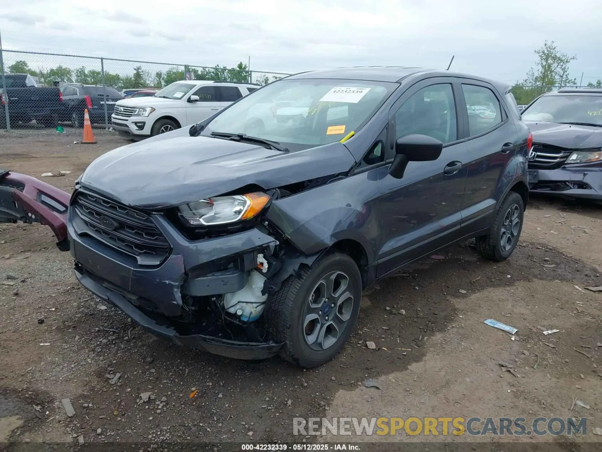 2 fotografías del automóvil dañado MAJ6S3FLXNC460253 FORD ECOSPORT 2022