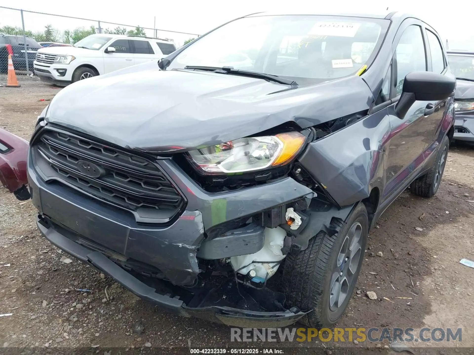 6 fotografías del automóvil dañado MAJ6S3FLXNC460253 FORD ECOSPORT 2022