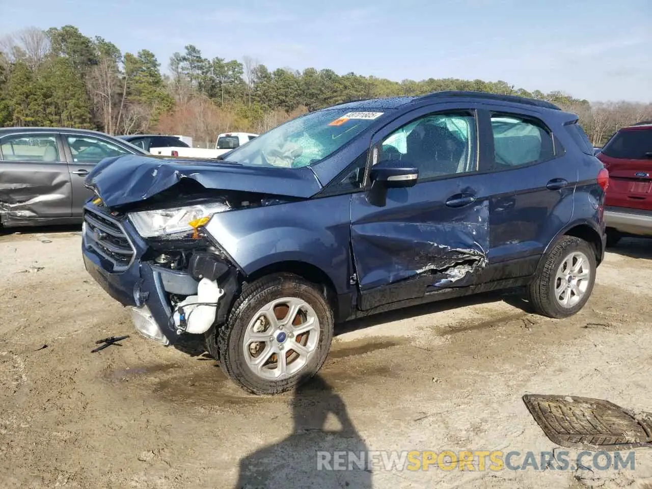 1 fotografías del automóvil dañado MAJ6S3GL0NC464830 FORD ECOSPORT 2022