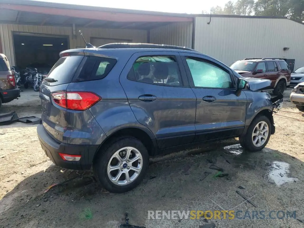 3 fotografías del automóvil dañado MAJ6S3GL0NC464830 FORD ECOSPORT 2022