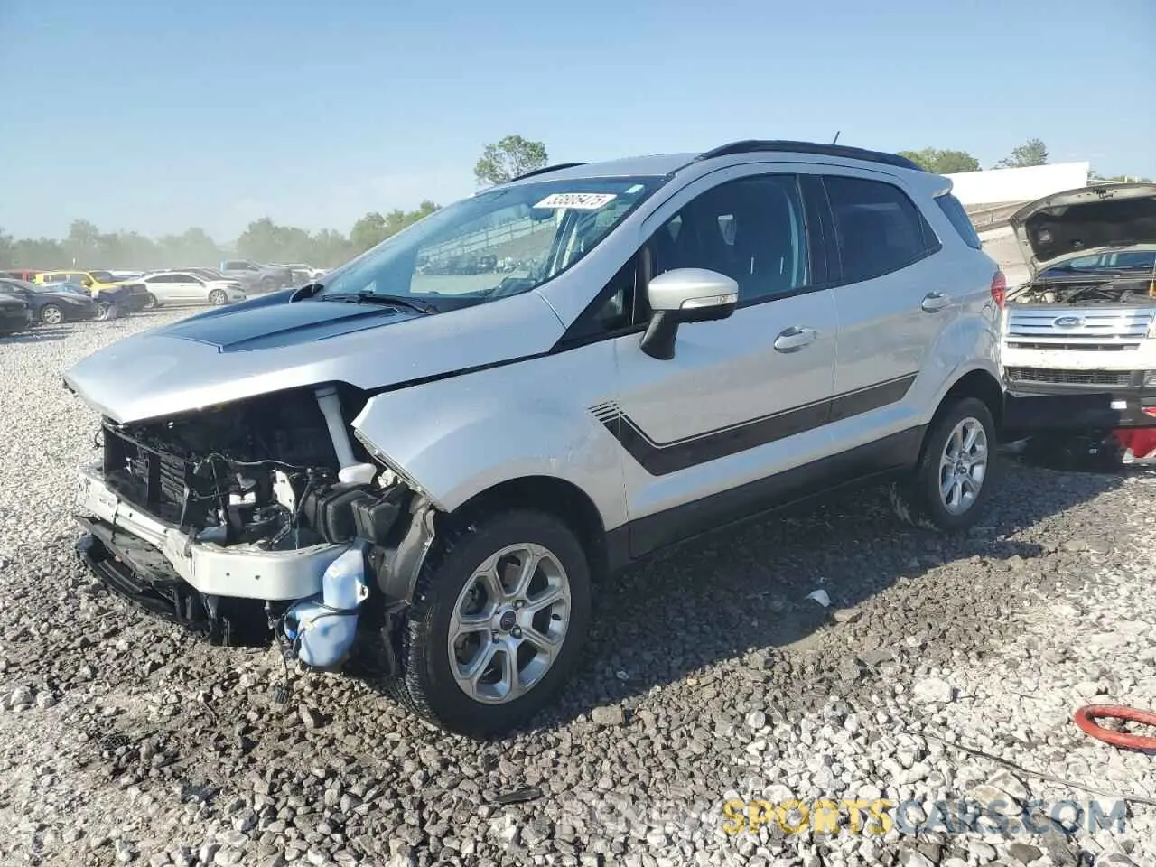 1 fotografías del automóvil dañado MAJ6S3GL0NC471292 FORD ECOSPORT 2022