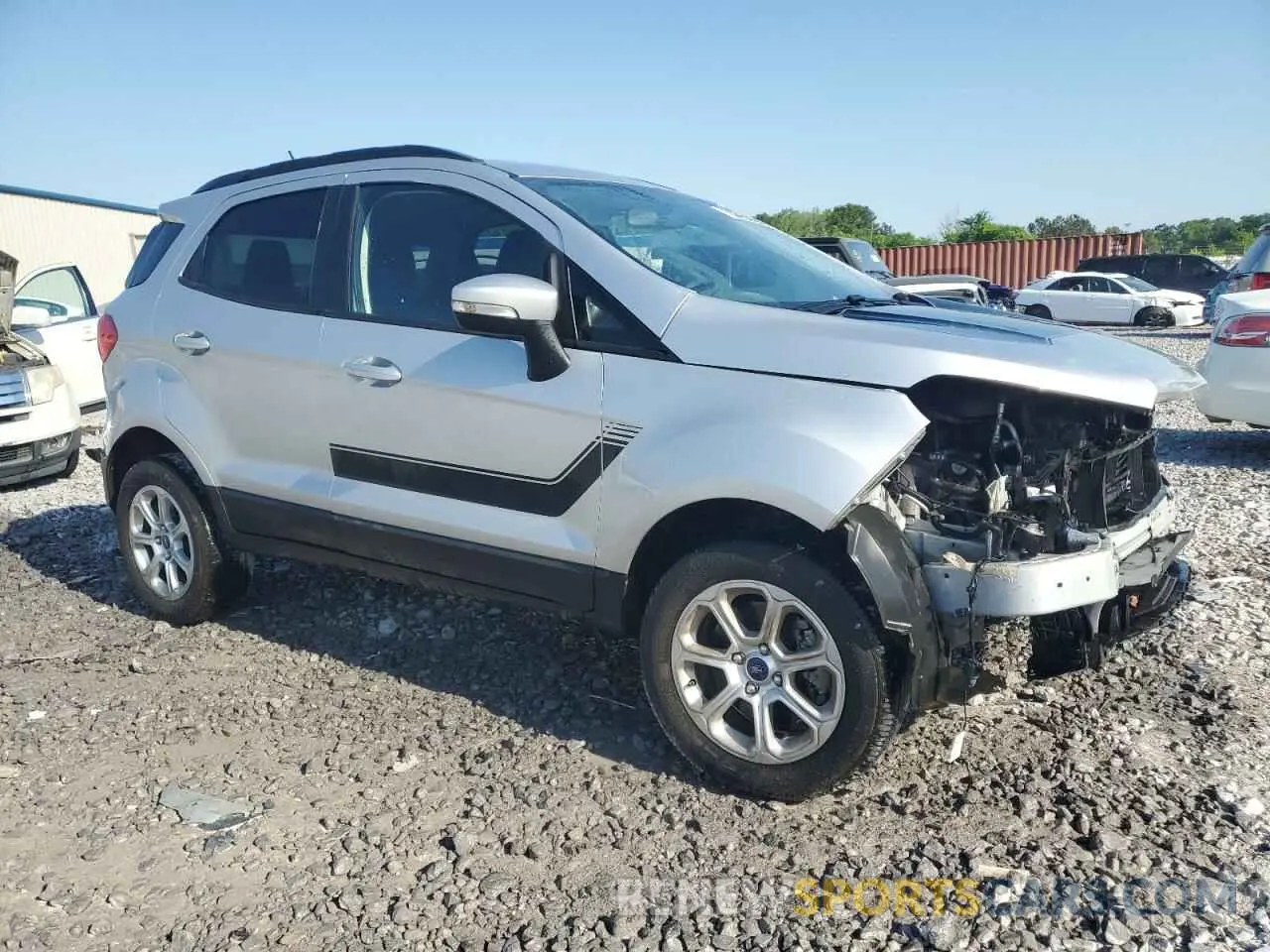 4 fotografías del automóvil dañado MAJ6S3GL0NC471292 FORD ECOSPORT 2022