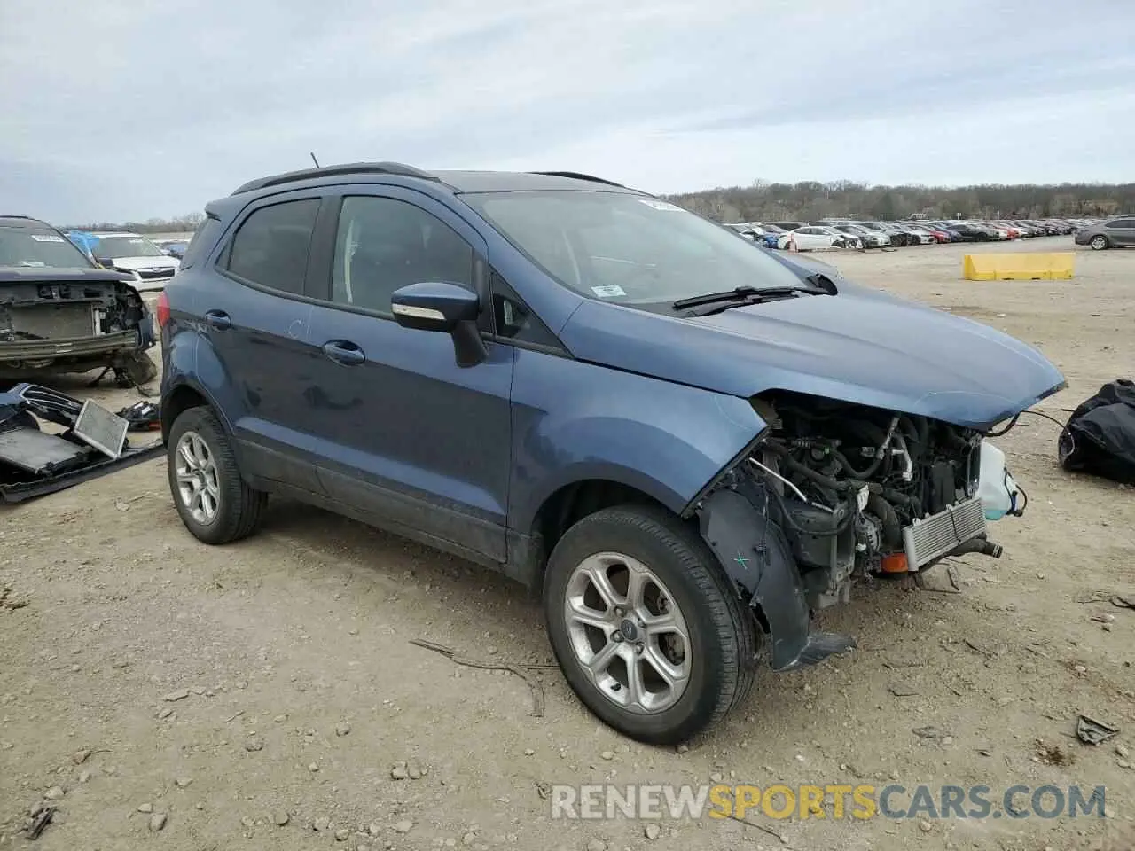 4 fotografías del automóvil dañado MAJ6S3GL2NC469964 FORD ECOSPORT 2022