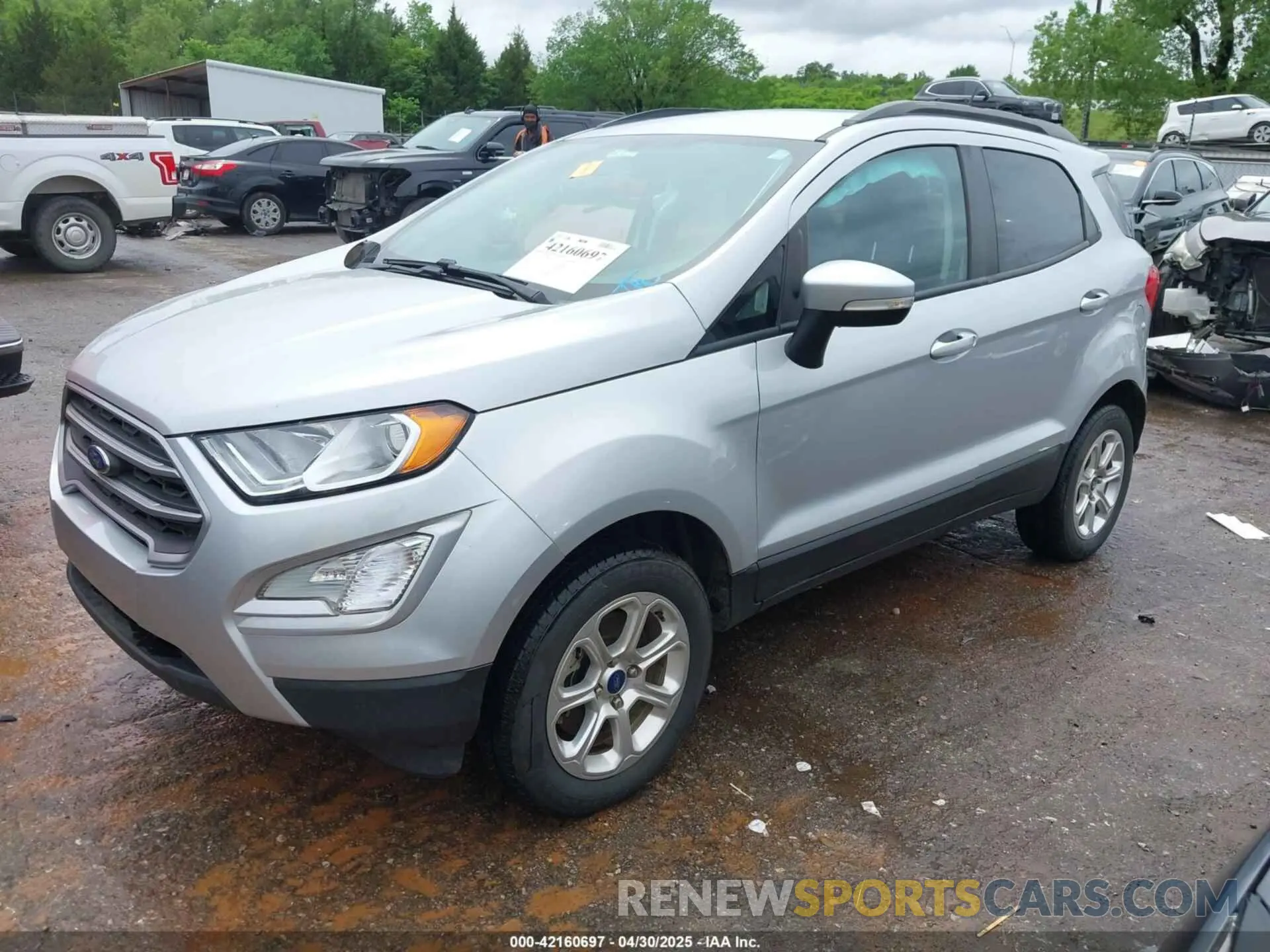 2 fotografías del automóvil dañado MAJ6S3GL4NC469920 FORD ECOSPORT 2022