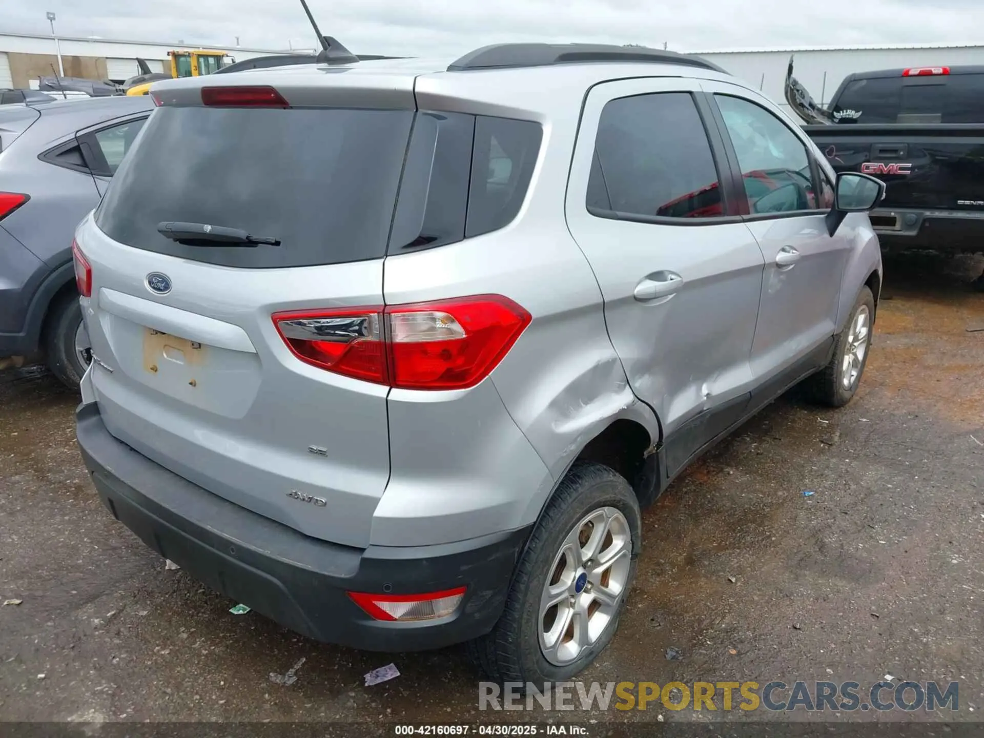 4 fotografías del automóvil dañado MAJ6S3GL4NC469920 FORD ECOSPORT 2022