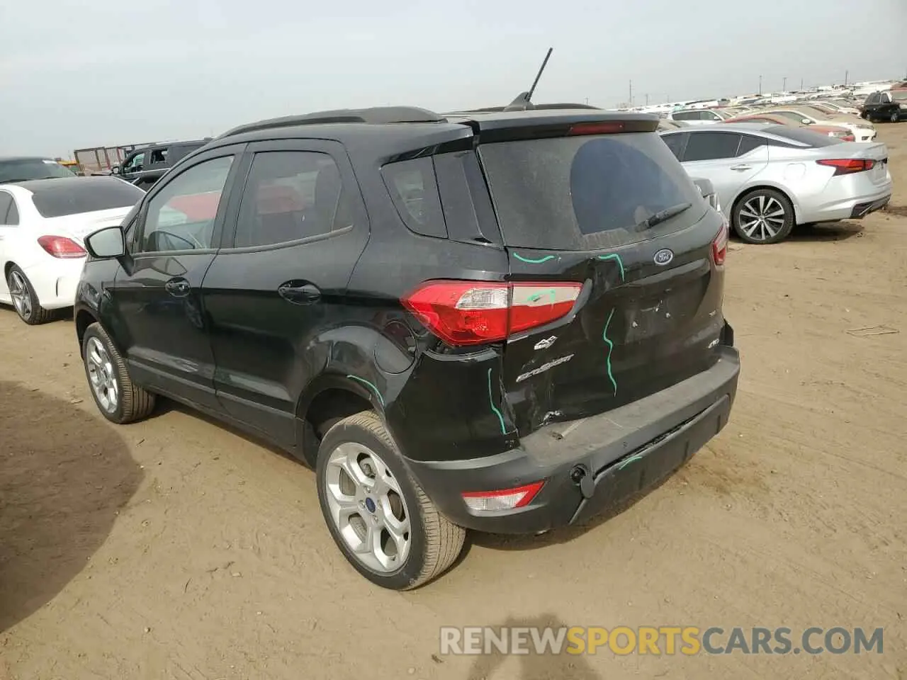 2 fotografías del automóvil dañado MAJ6S3GL5NC458764 FORD ECOSPORT 2022