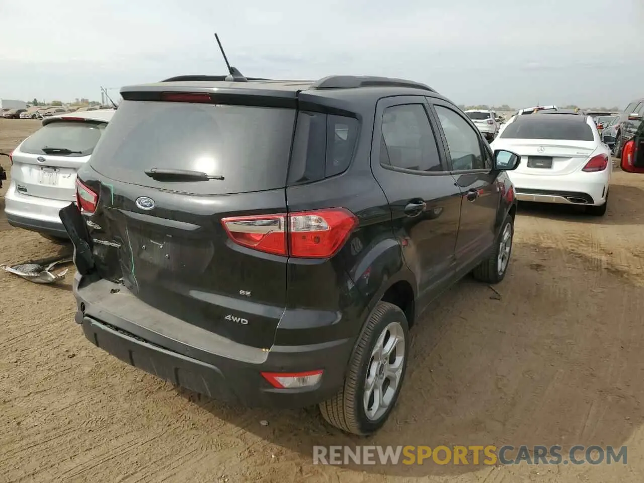 3 fotografías del automóvil dañado MAJ6S3GL5NC458764 FORD ECOSPORT 2022