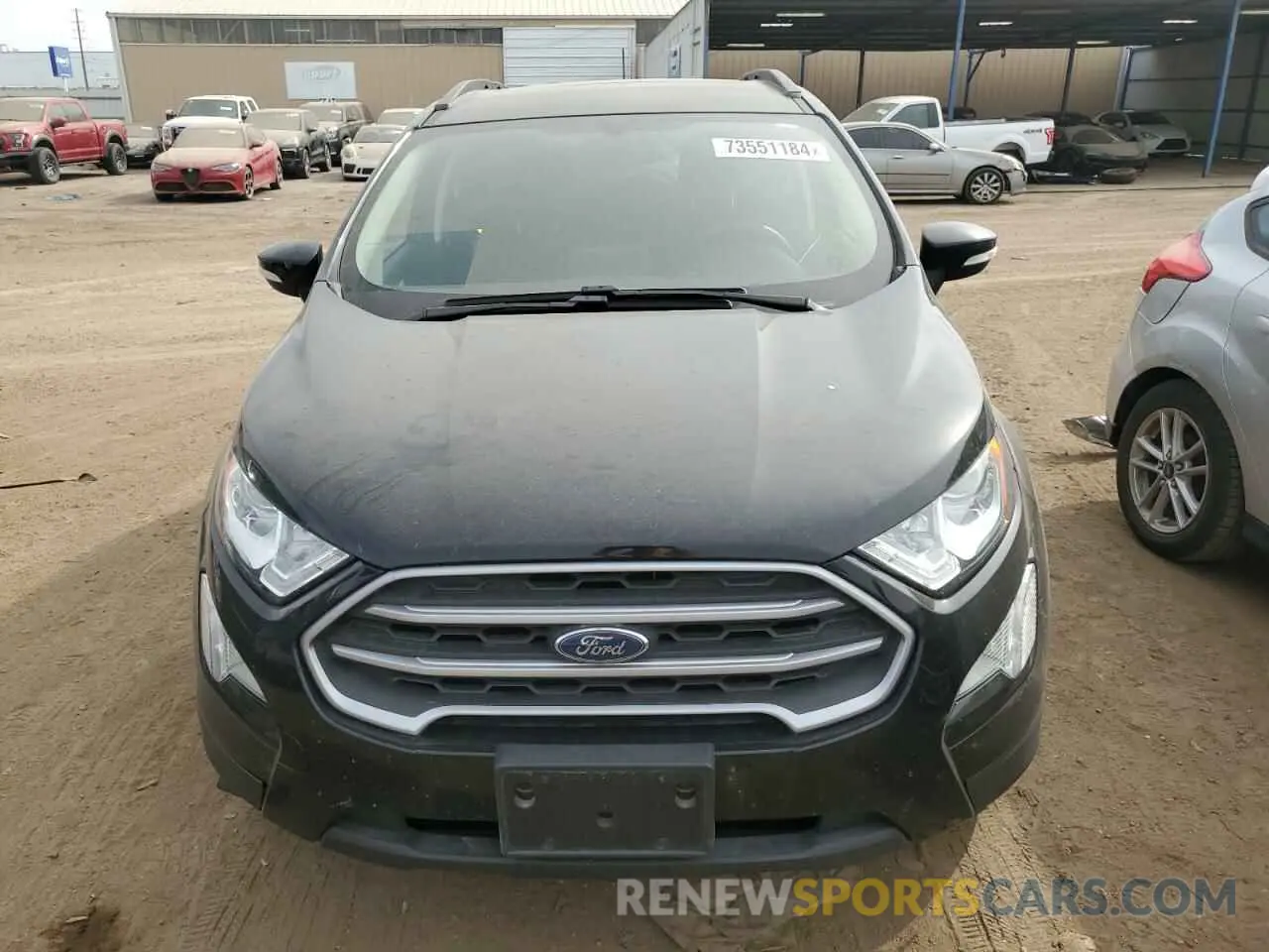 5 fotografías del automóvil dañado MAJ6S3GL5NC458764 FORD ECOSPORT 2022