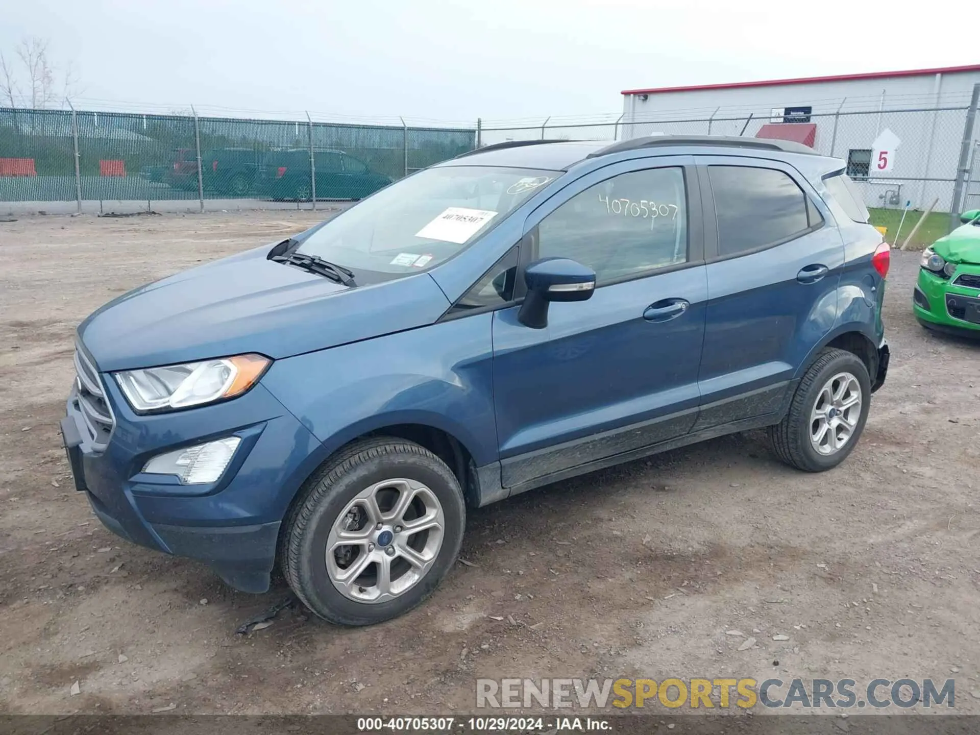 2 fotografías del automóvil dañado MAJ6S3GL5NC472616 FORD ECOSPORT 2022