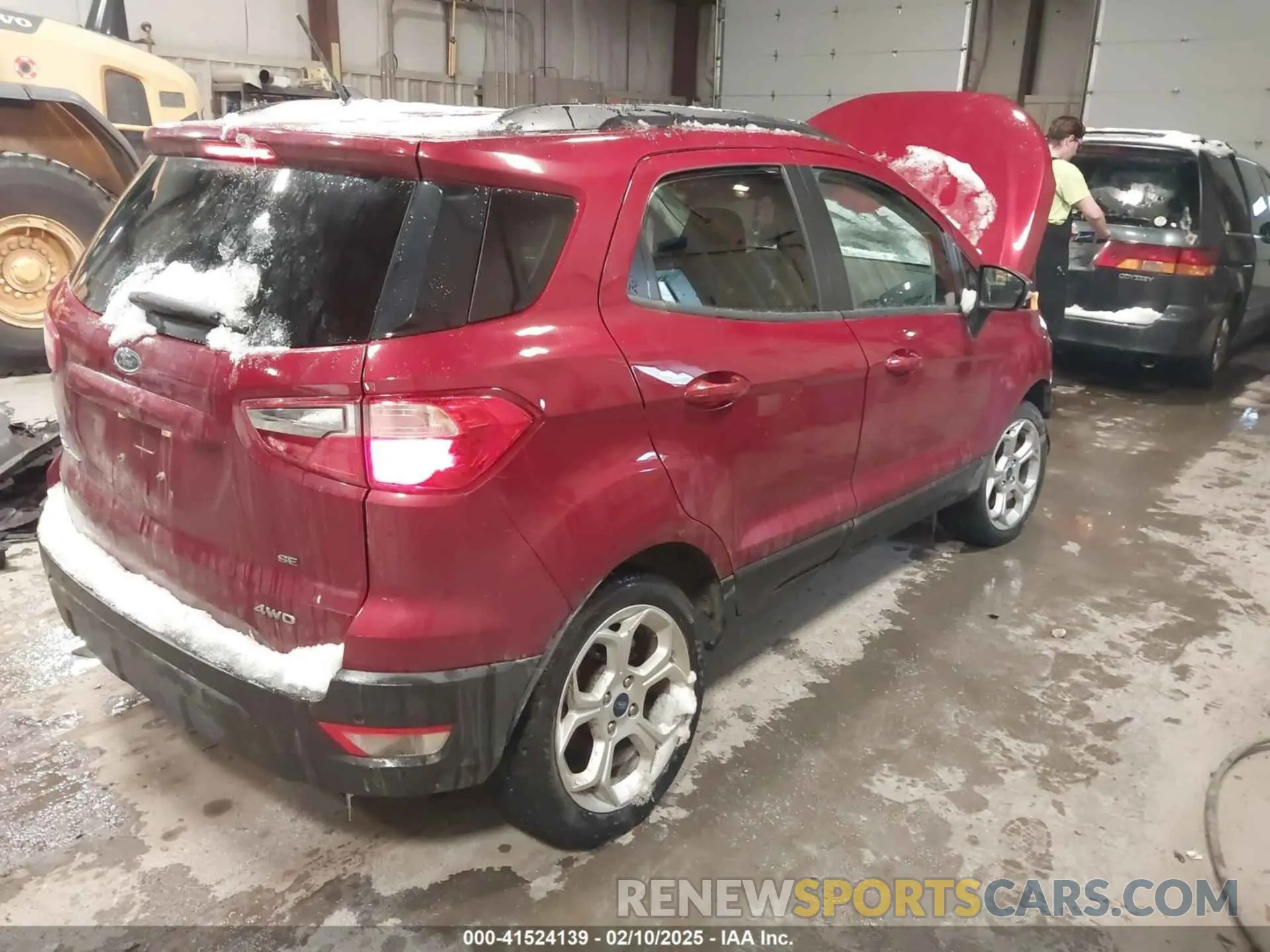 4 fotografías del automóvil dañado MAJ6S3GL6NC456859 FORD ECOSPORT 2022