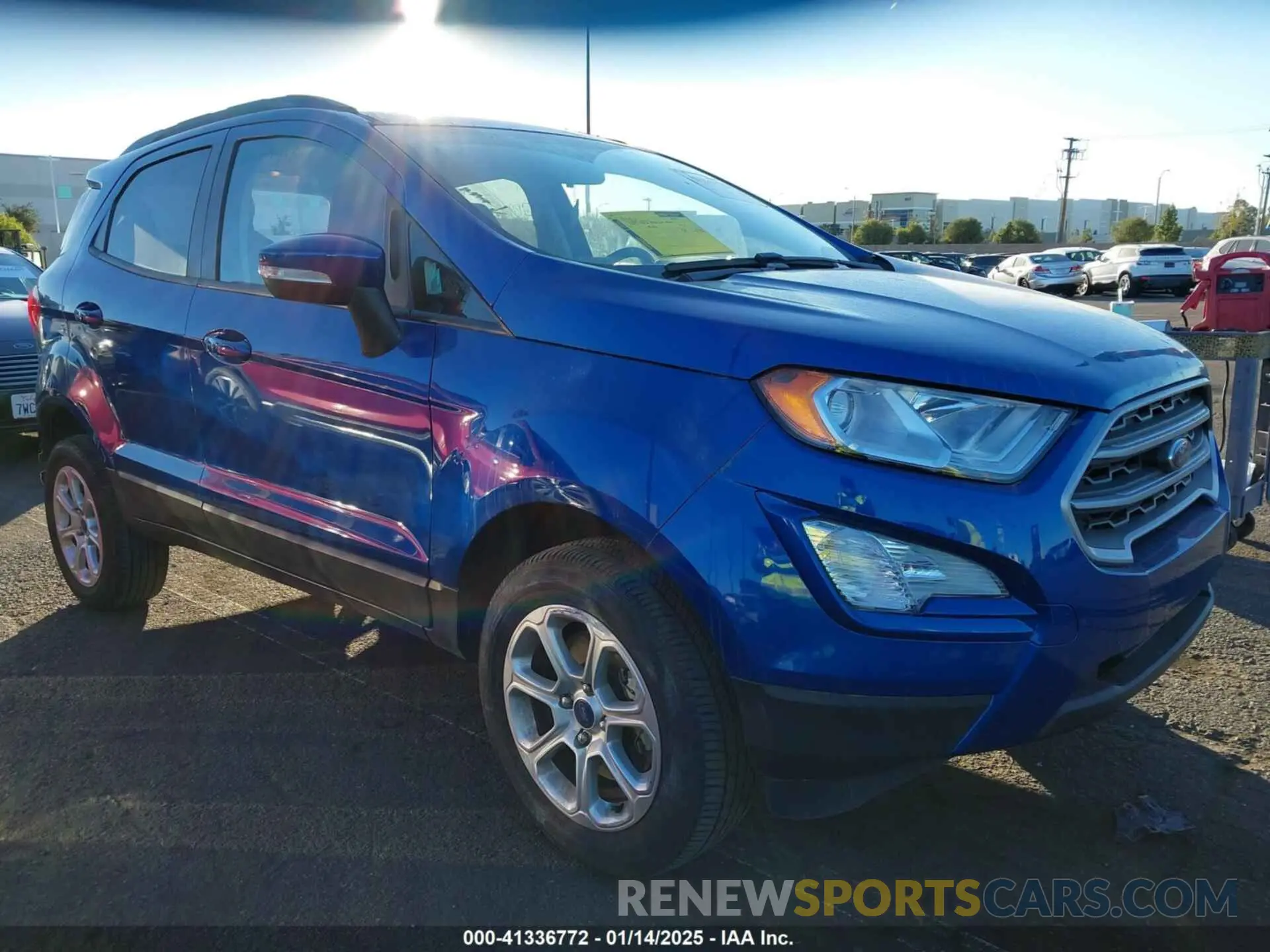 1 fotografías del automóvil dañado MAJ6S3GL8NC470049 FORD ECOSPORT 2022