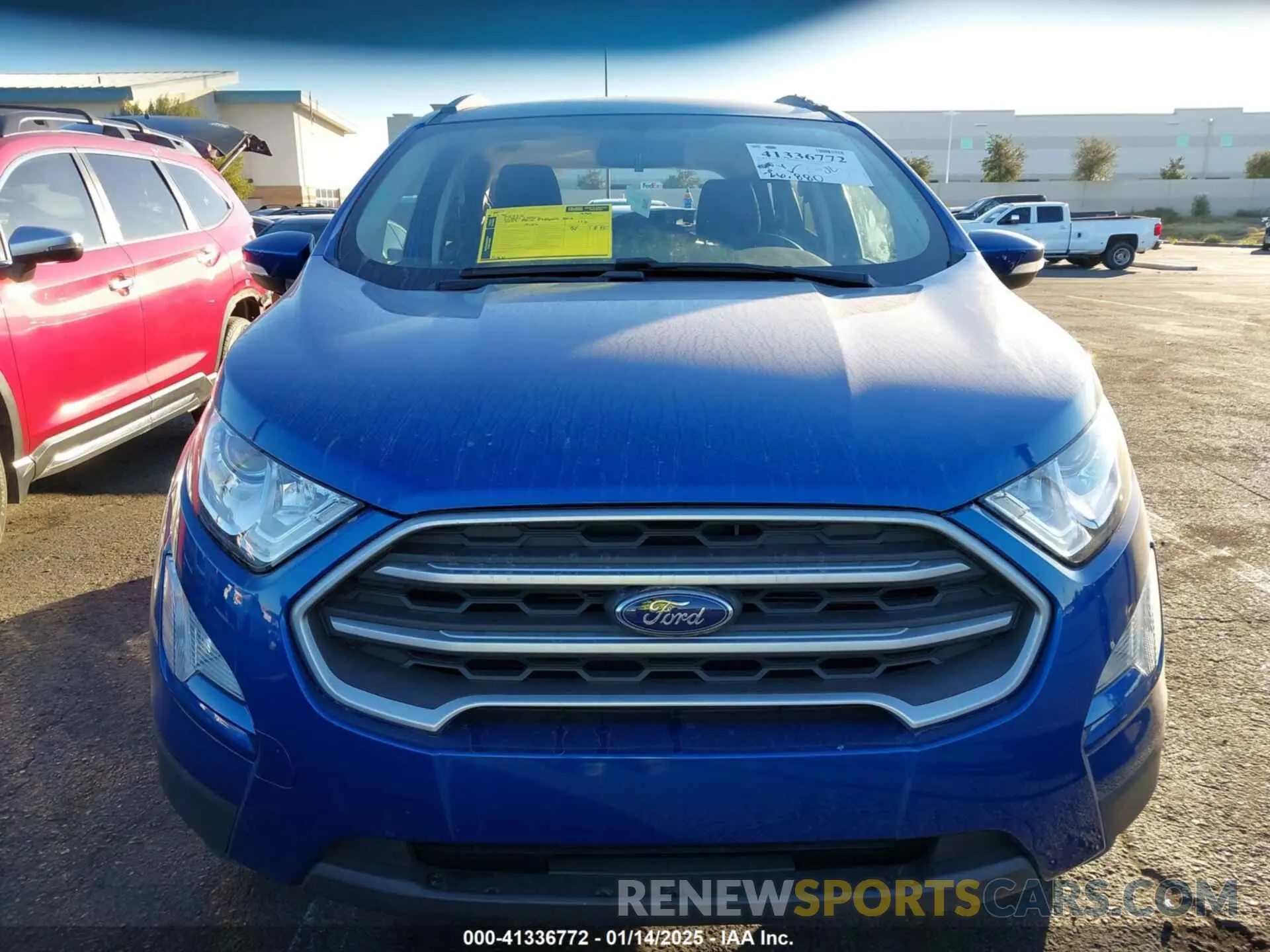 13 fotografías del automóvil dañado MAJ6S3GL8NC470049 FORD ECOSPORT 2022