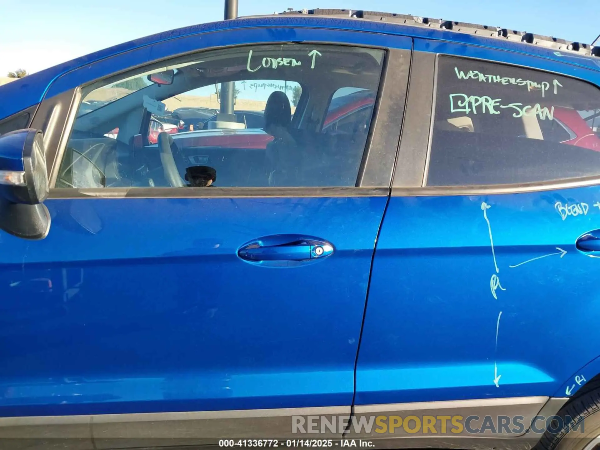 15 fotografías del automóvil dañado MAJ6S3GL8NC470049 FORD ECOSPORT 2022
