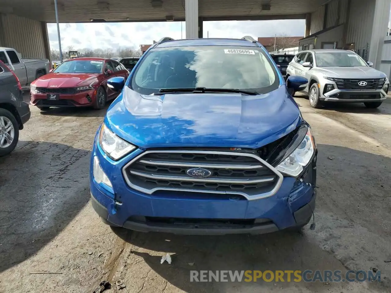5 fotografías del automóvil dañado MAJ6S3GL9NC460193 FORD ECOSPORT 2022