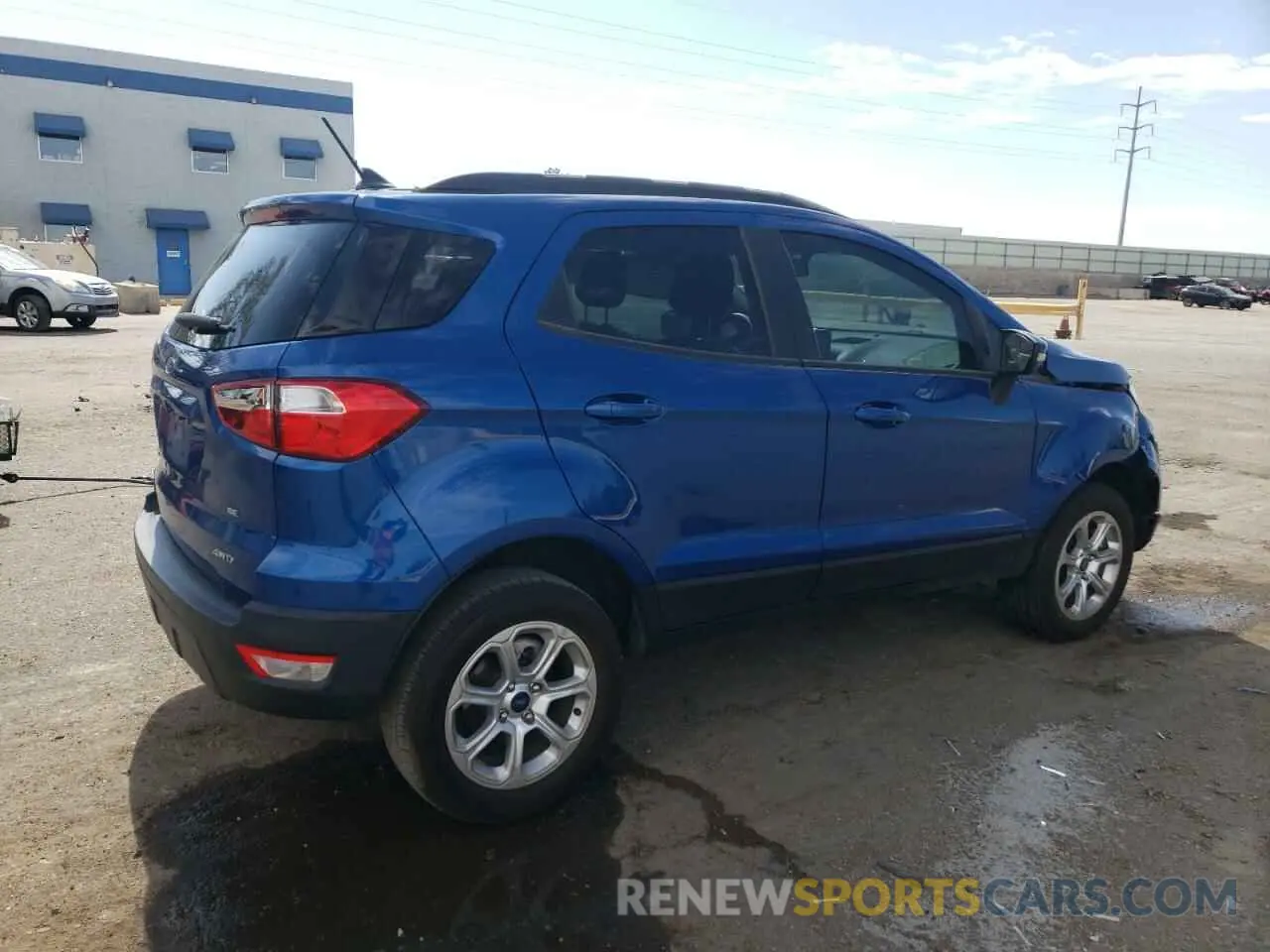 3 fotografías del automóvil dañado MAJ6S3GL9NC468214 FORD ECOSPORT 2022
