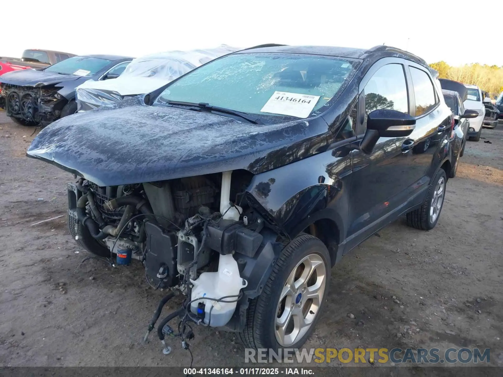 2 fotografías del automóvil dañado MAJ6S3GLXNC460784 FORD ECOSPORT 2022