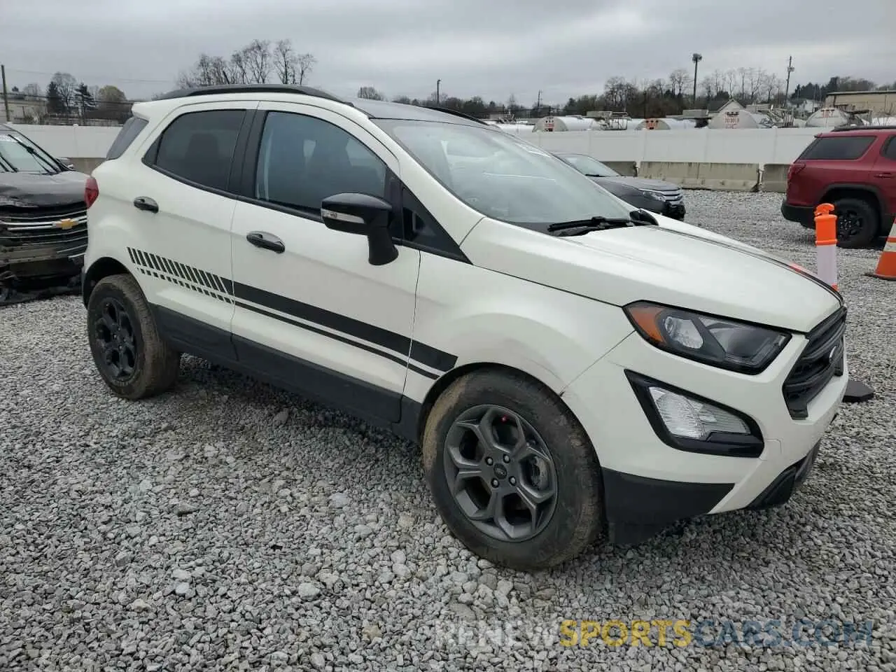 4 fotografías del automóvil dañado MAJ6S3JL3NC462403 FORD ECOSPORT 2022