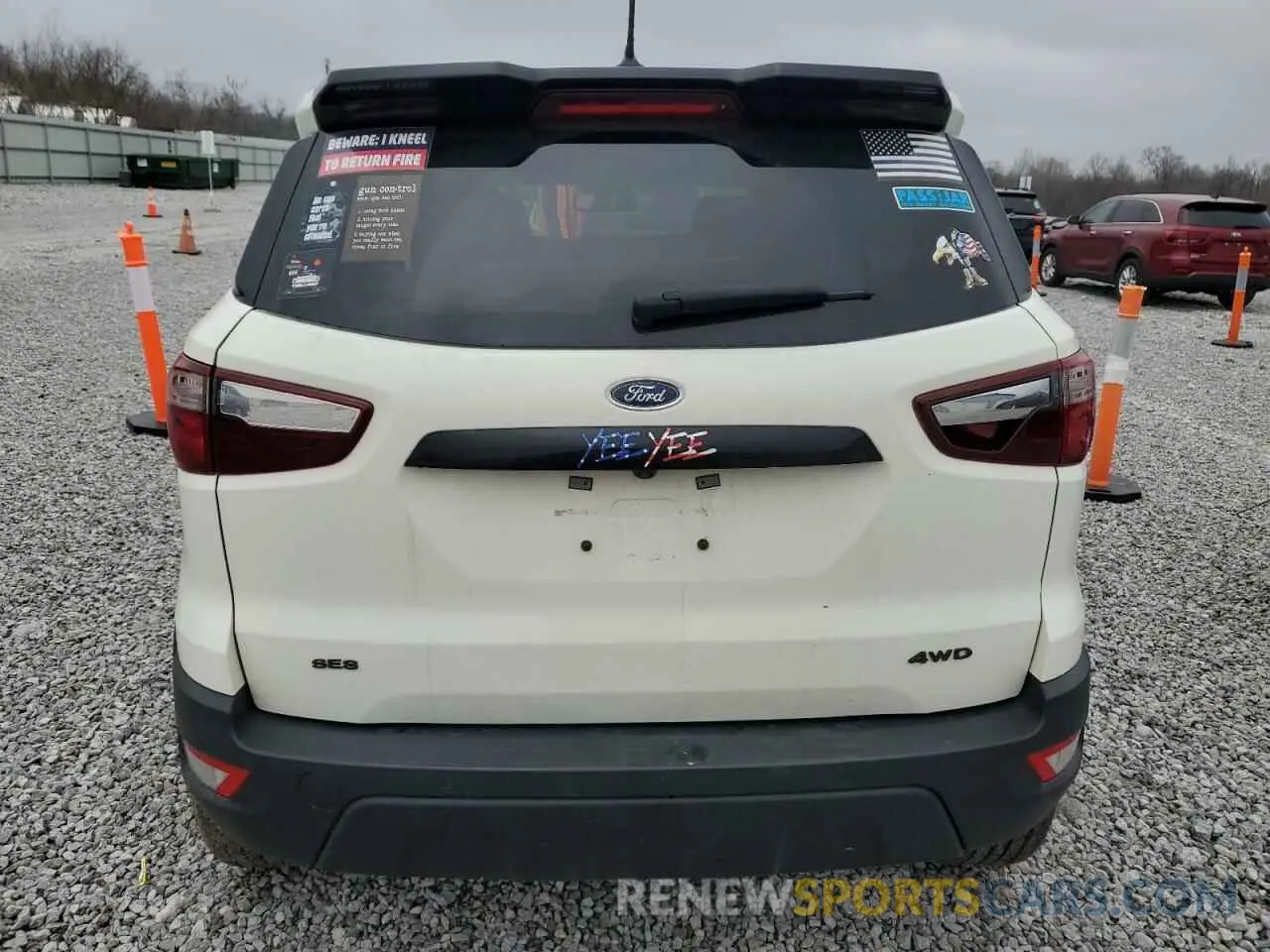 6 fotografías del automóvil dañado MAJ6S3JL3NC462403 FORD ECOSPORT 2022