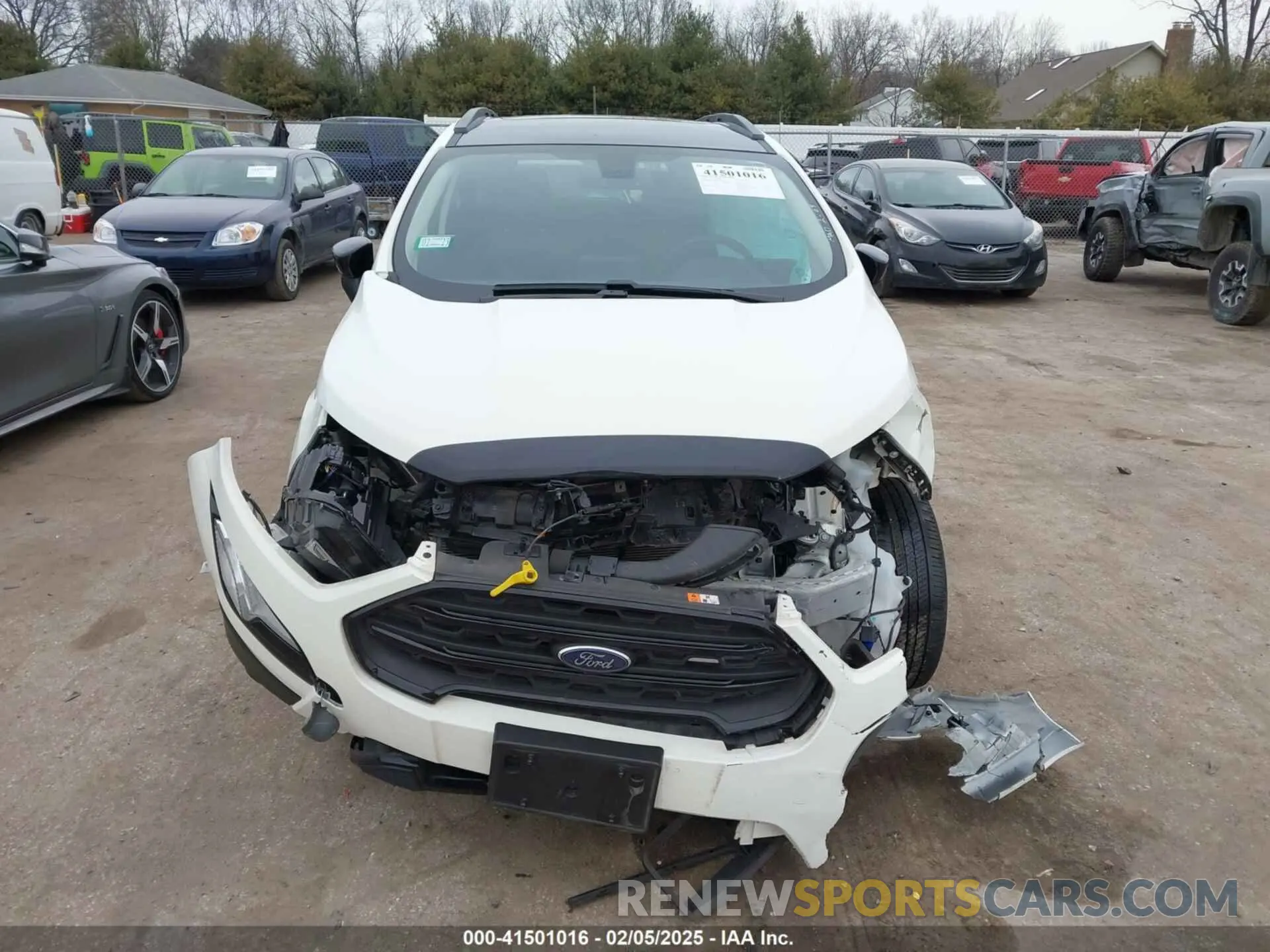 12 fotografías del automóvil dañado MAJ6S3JL3NC470159 FORD ECOSPORT 2022