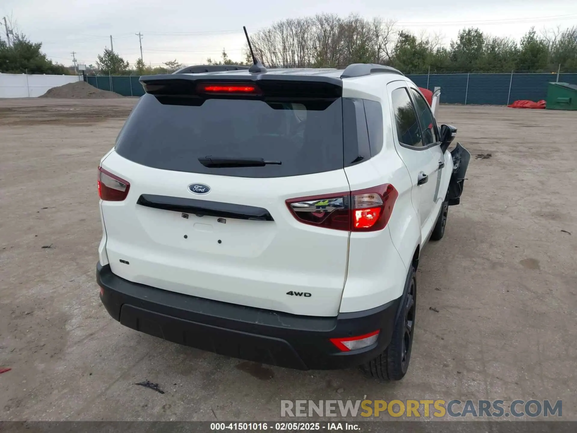 3 fotografías del automóvil dañado MAJ6S3JL3NC470159 FORD ECOSPORT 2022