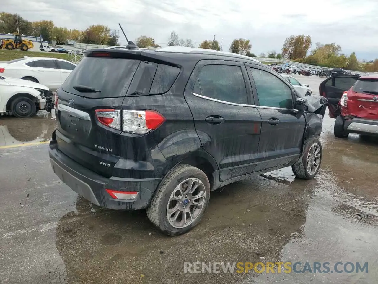 3 fotografías del automóvil dañado MAJ6S3KL4NC458276 FORD ECOSPORT 2022