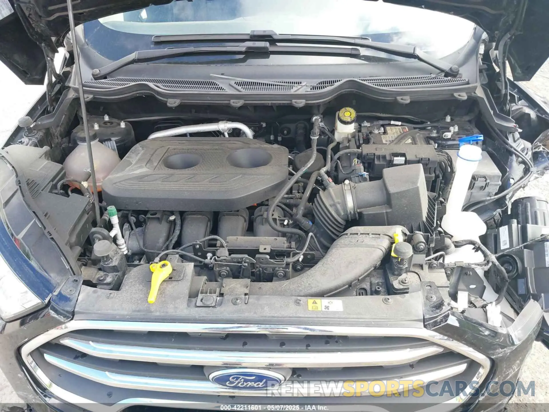 10 fotografías del automóvil dañado MAJ6S3KL6NC472017 FORD ECOSPORT 2022