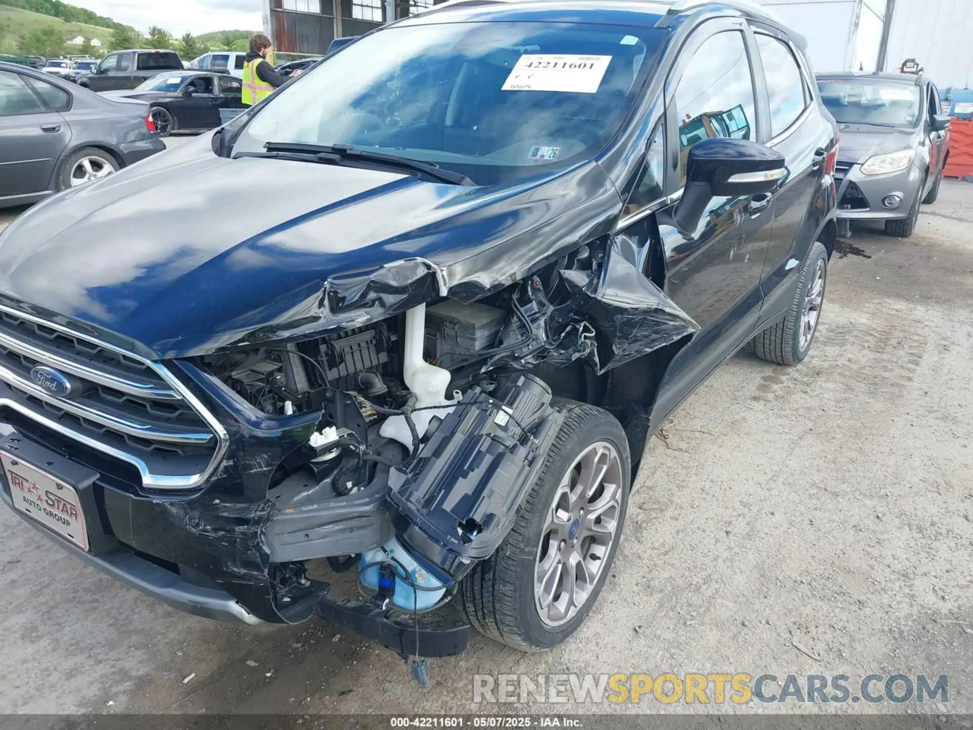 6 fotografías del automóvil dañado MAJ6S3KL6NC472017 FORD ECOSPORT 2022