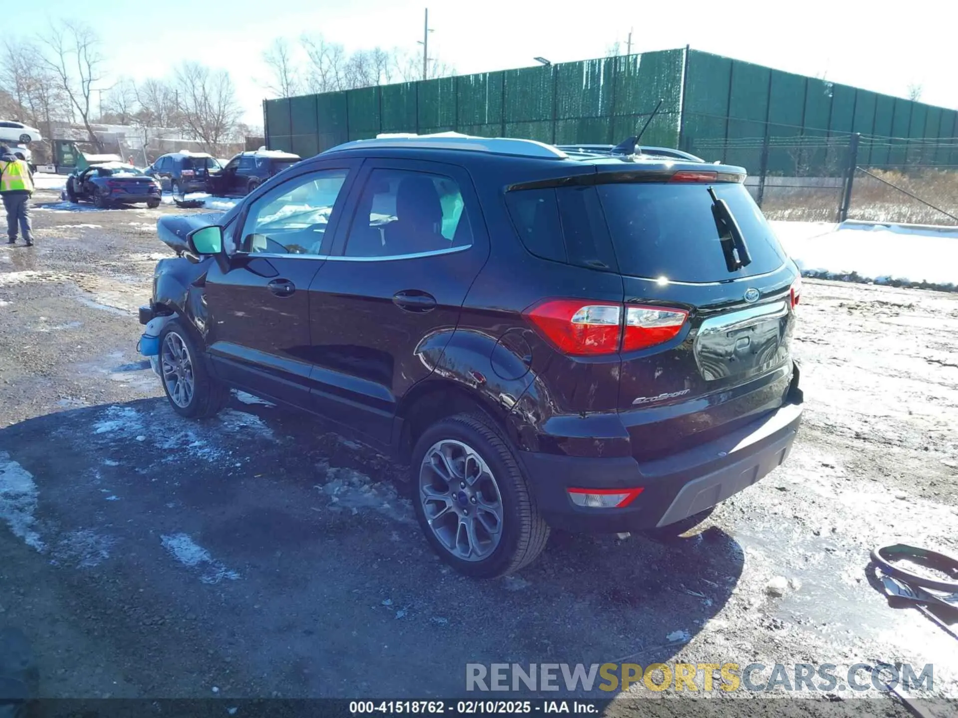 3 fotografías del automóvil dañado MAJ6S3KL8NC472777 FORD ECOSPORT 2022