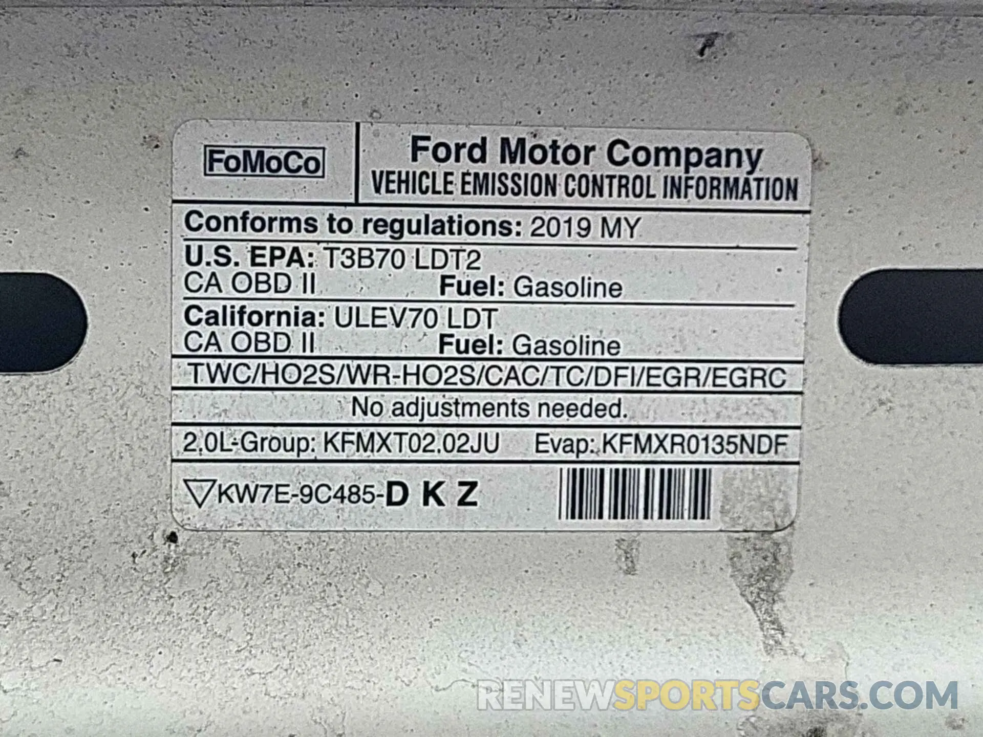 25 fotografías del automóvil dañado 2FMPK3J92KBC28506 FORD EDGE 2019