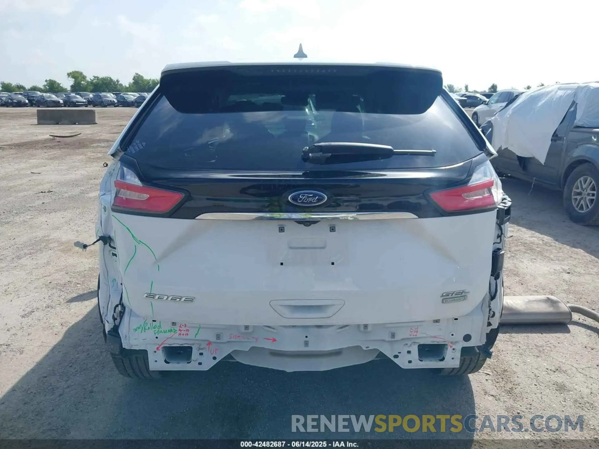 17 fotografías del automóvil dañado 2FMPK3J97KBC26735 FORD EDGE 2019