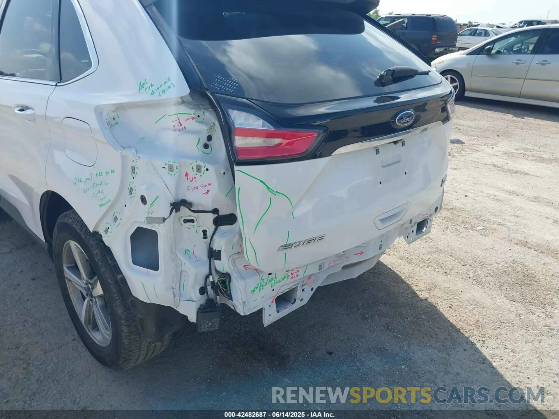 6 fotografías del automóvil dañado 2FMPK3J97KBC26735 FORD EDGE 2019