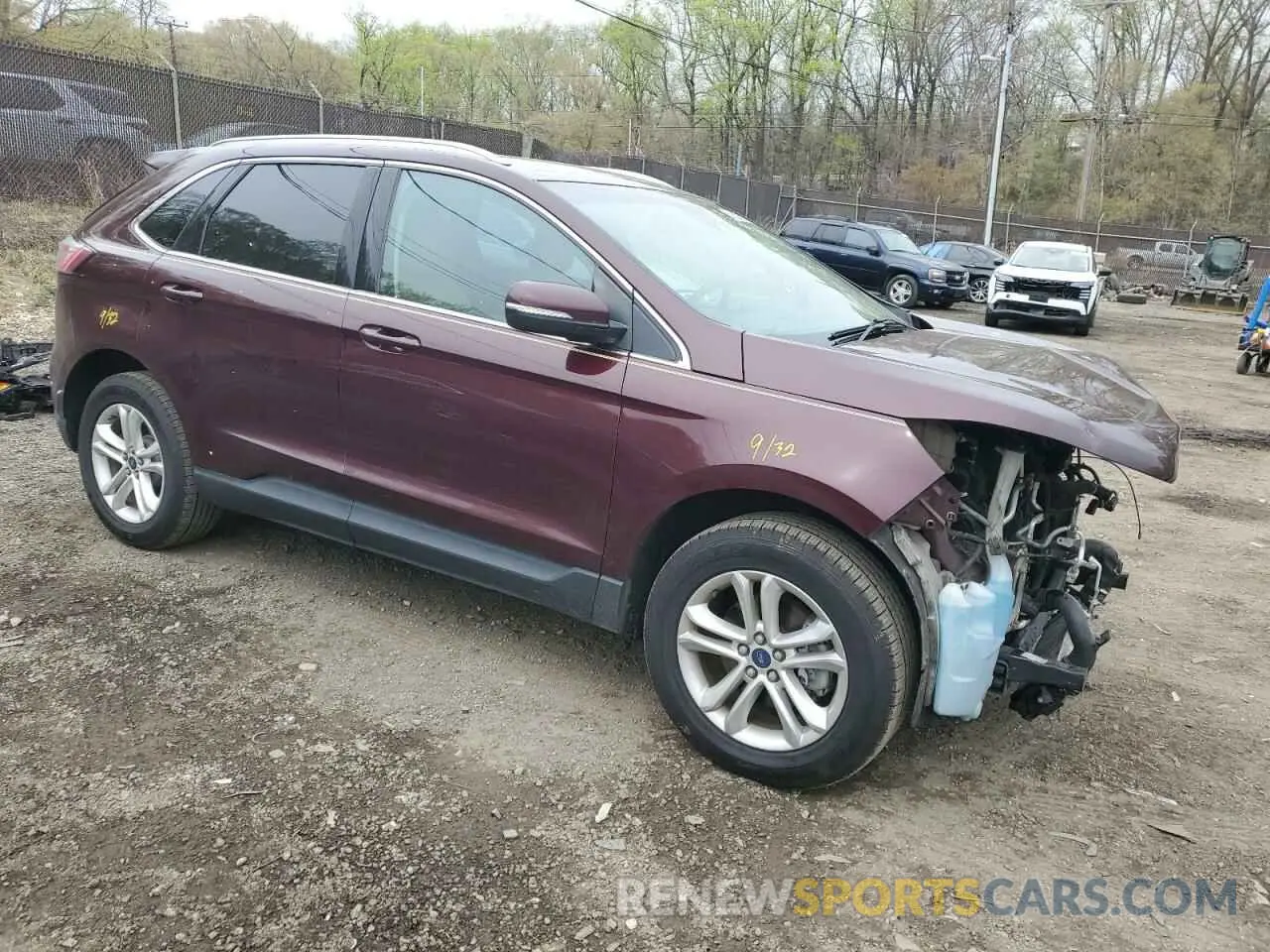 4 fotografías del automóvil dañado 2FMPK3J98KBB45260 FORD EDGE 2019