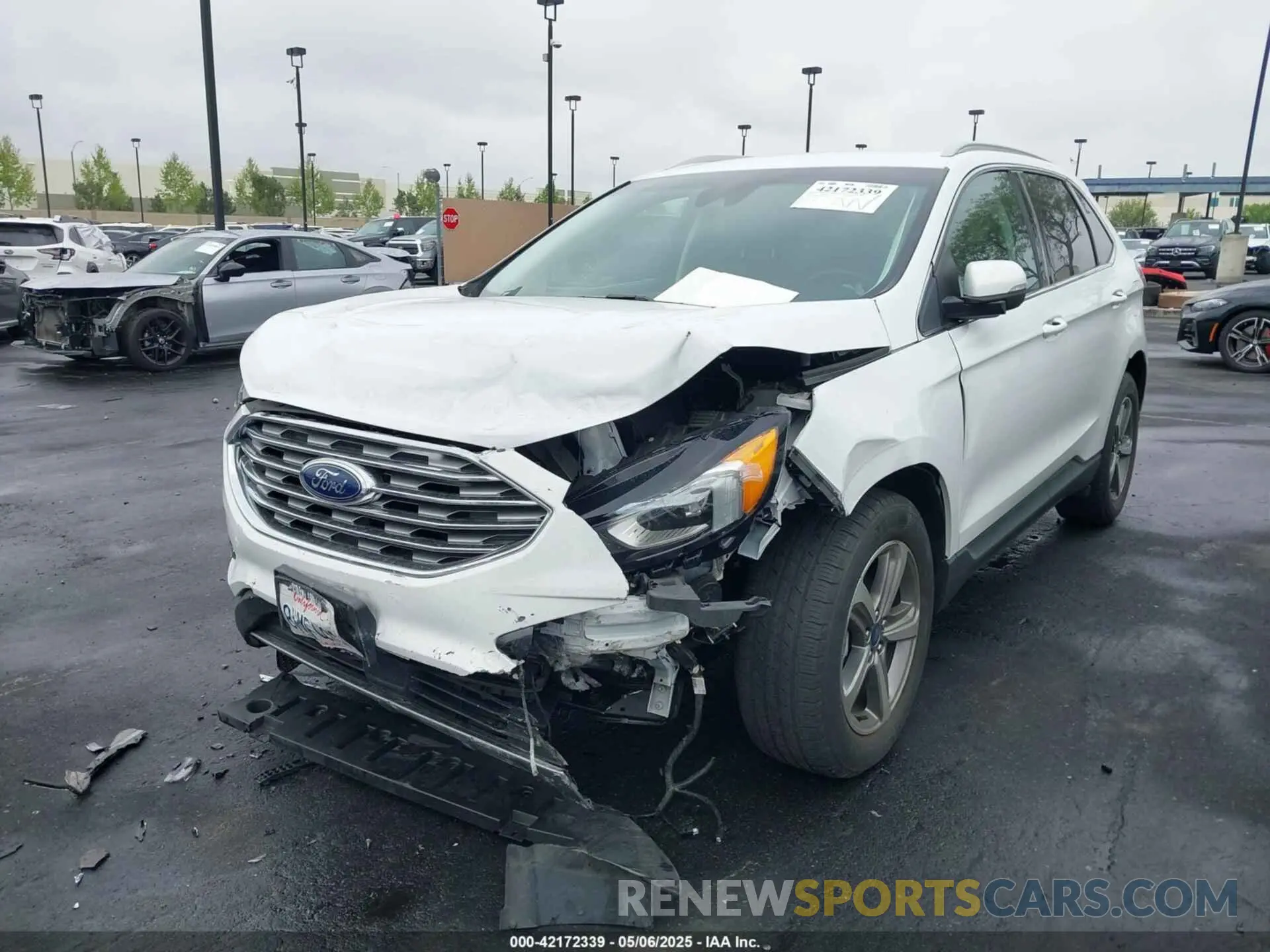 6 fotografías del automóvil dañado 2FMPK3J9XKBC63200 FORD EDGE 2019