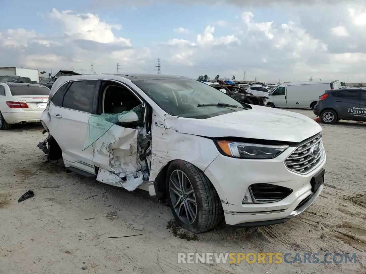 4 fotografías del automóvil dañado 2FMPK3K98KBC00899 FORD EDGE 2019