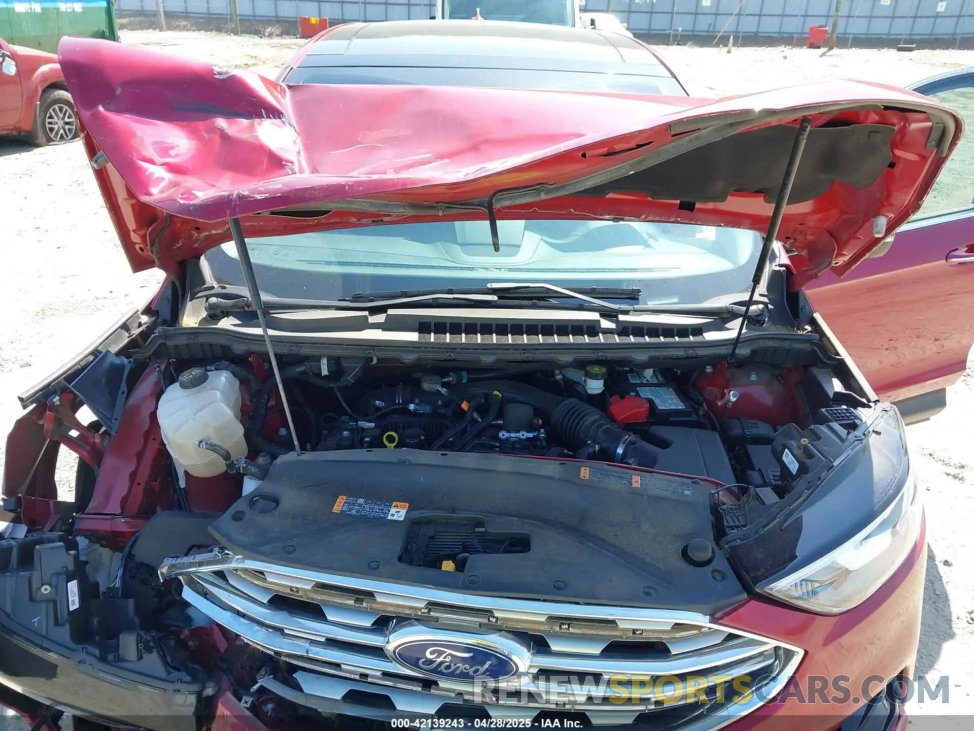 10 fotografías del automóvil dañado 2FMPK3K99KBB85281 FORD EDGE 2019
