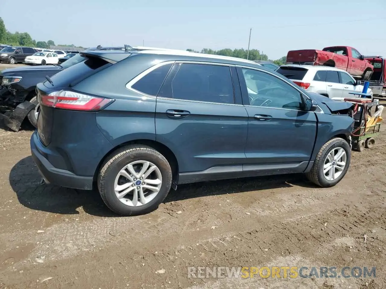 3 fotografías del automóvil dañado 2FMPK4J95KBB23500 FORD EDGE 2019